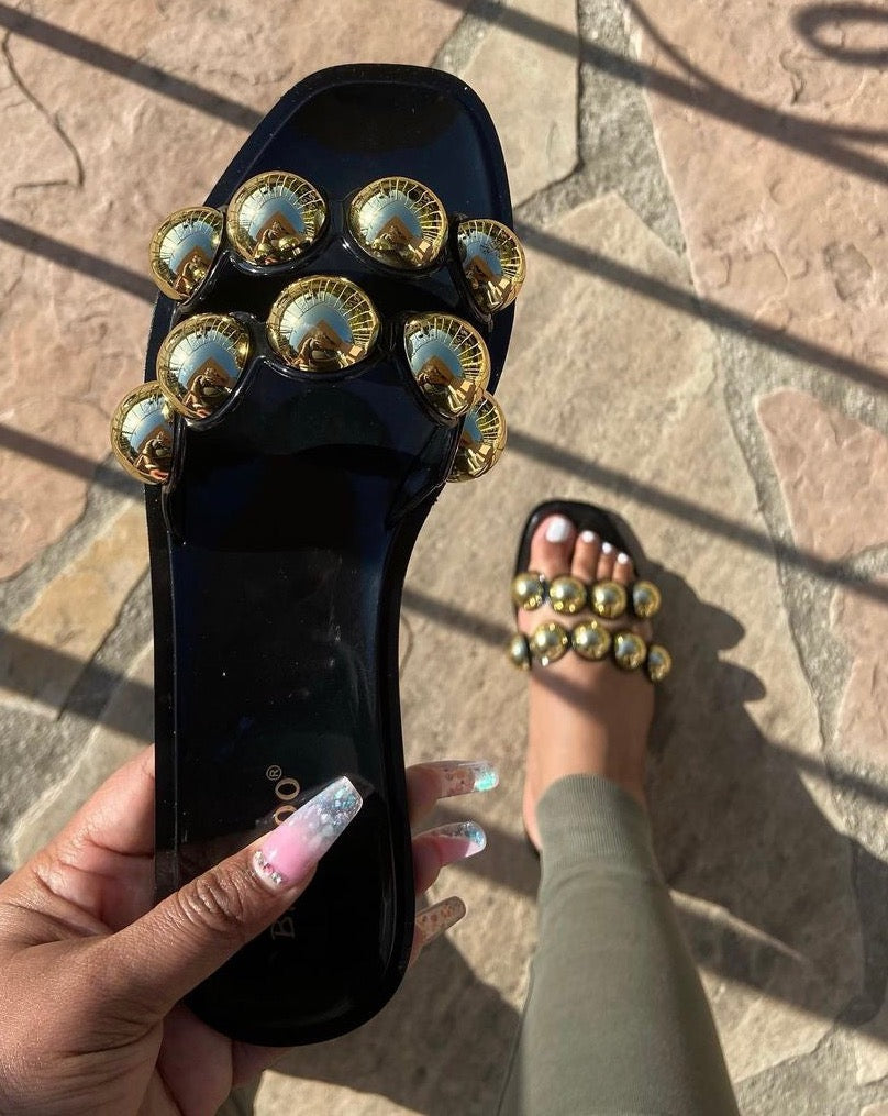 GODDESS PEARL JELLY SANDALS