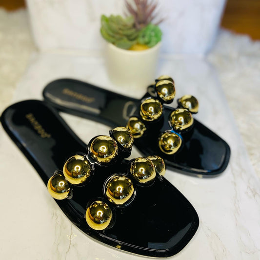 GODDESS PEARL JELLY SANDALS